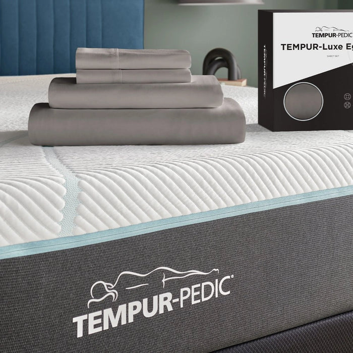 TEMPUR Luxe Egyptian Cotton Sheet Set Cool Gray