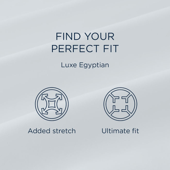 TEMPUR Luxe Egyptian Cotton Sheet Set Cool Gray