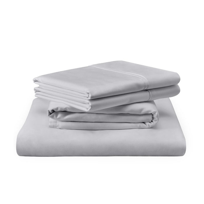 TEMPUR Luxe Egyptian Cotton Sheet Set Silver Mist