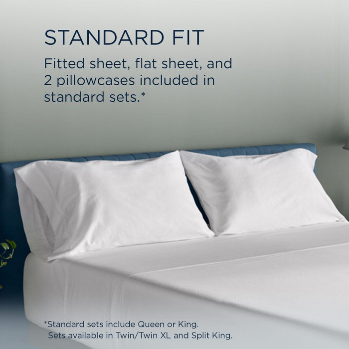 TEMPUR Luxe Egyptian Cotton Sheet Set White