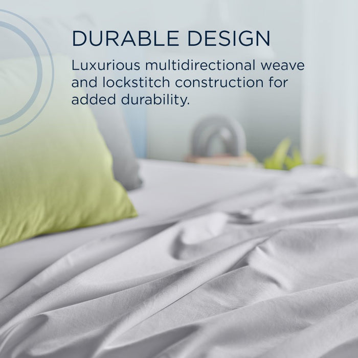 TEMPUR Luxe Egyptian Cotton Sheet Set White