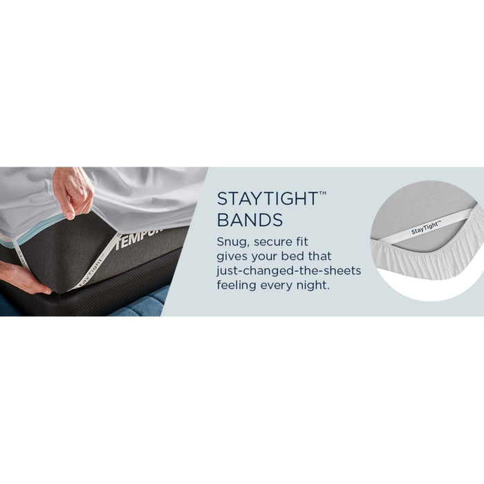 TEMPUR Luxe Egyptian Cotton Sheet Set Sleepy Blue