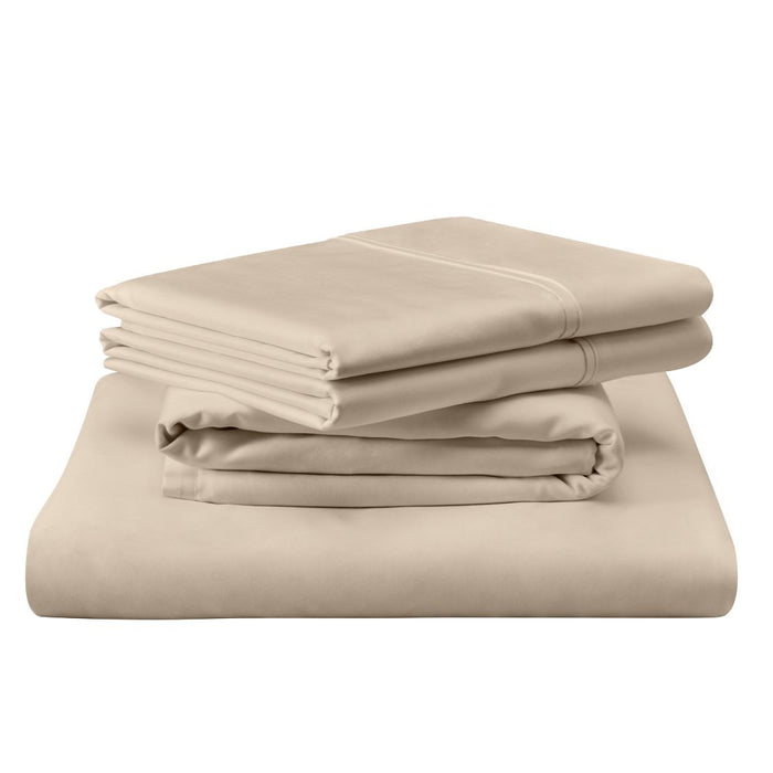 TEMPUR Luxe Egyptian Cotton Sheet Set Sandstone