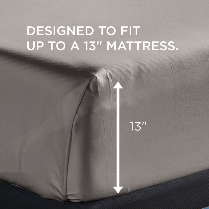 TEMPUR-Adapt Luxe Egyptian Cotton Sheets - Graphite