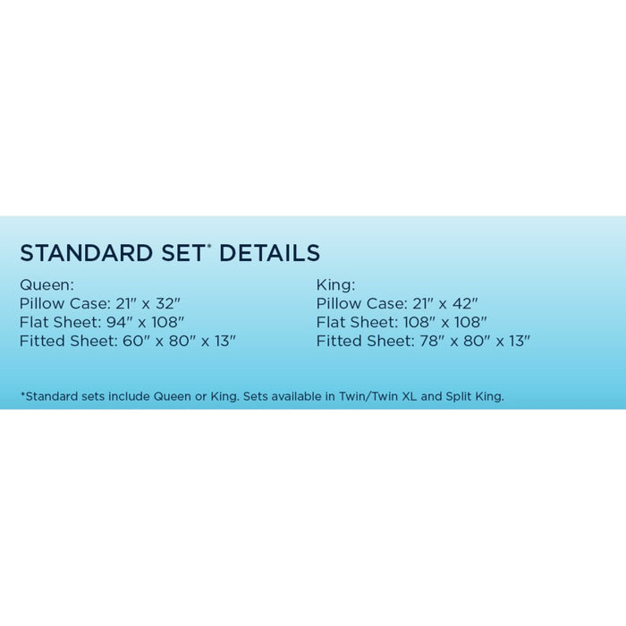 Tempur-Pedic Breeze Pillowcase Set - Sleepy Blue