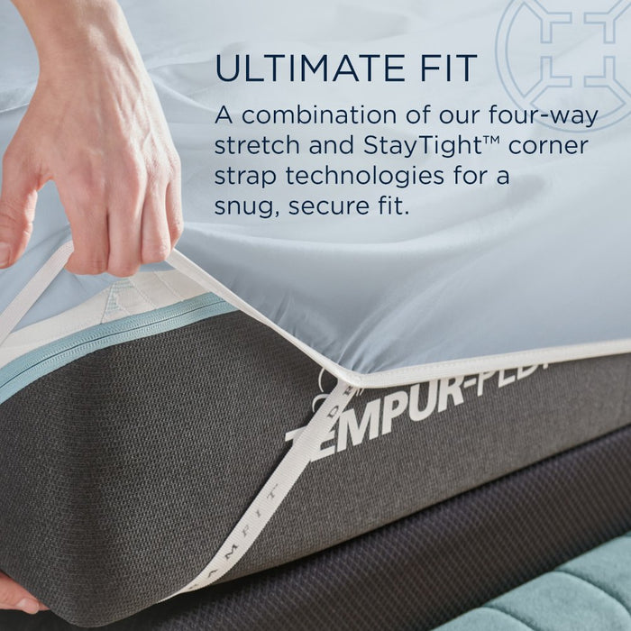TEMPUR Luxe Egyptian Cotton Sheet Set Sleepy Blue