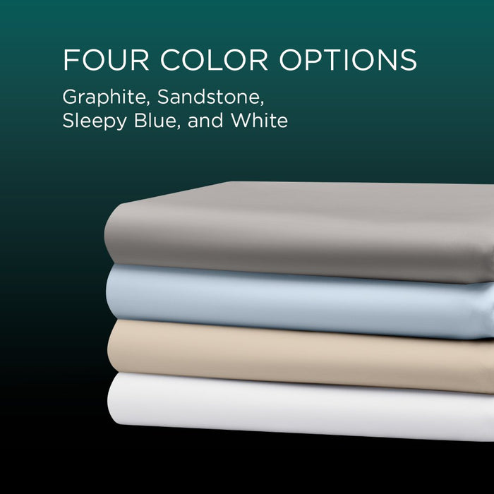 TEMPUR-Adapt Luxe Egyptian Cotton Sheets - Sleepy Blue