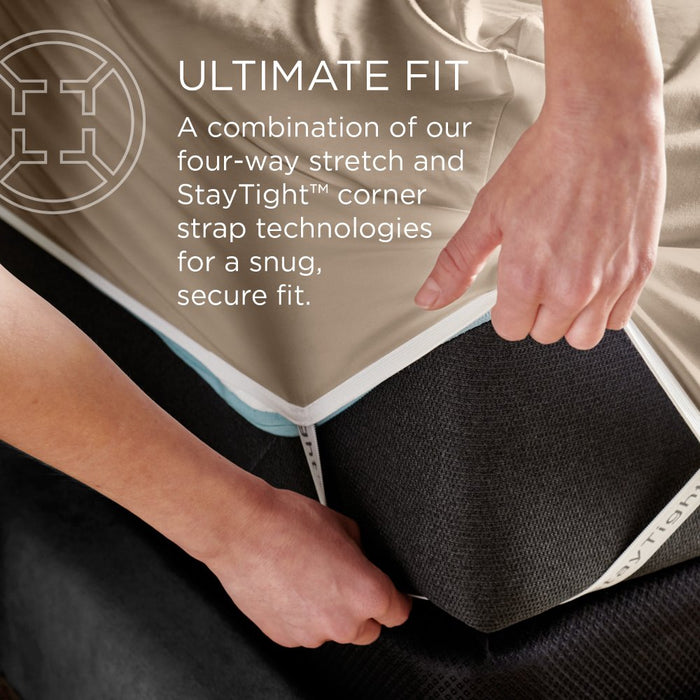 TEMPUR breeze cooling Sheet Set Sandstone