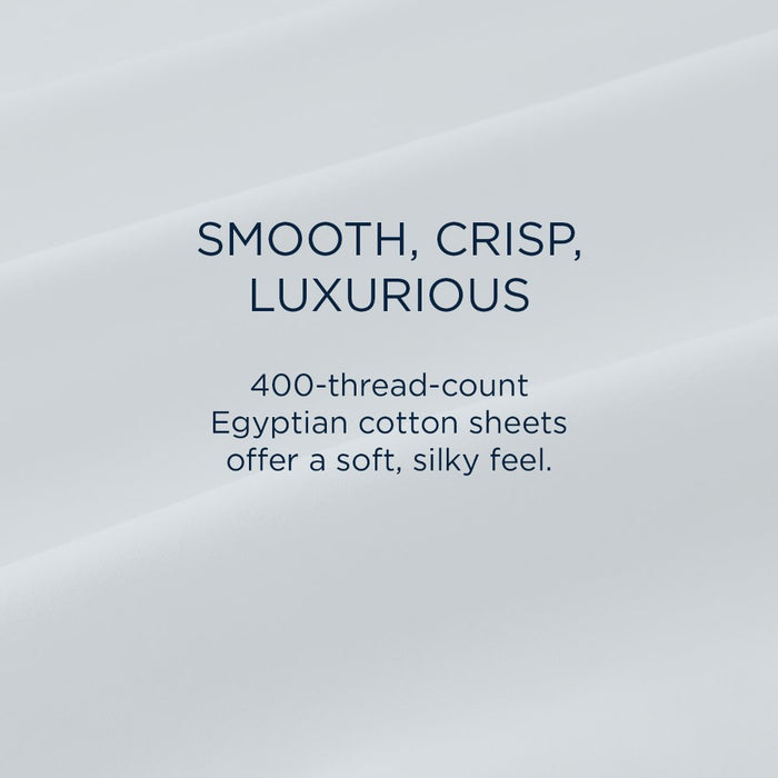 TEMPUR Luxe Egyptian Cotton Sheet Set Sleepy Blue