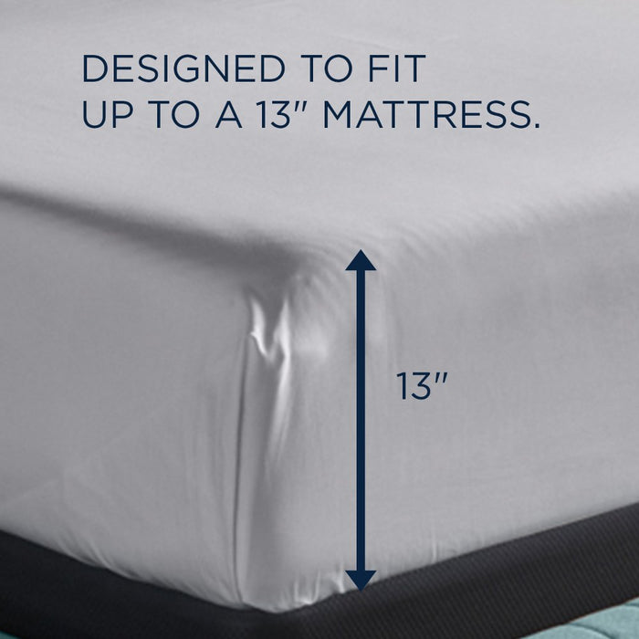TEMPUR Classic Cotton Sheet Set Cool Gray