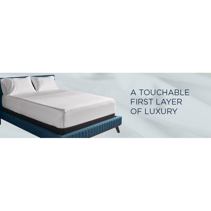 TEMPUR Luxe Egyptian Cotton Sheet Set Cool Gray