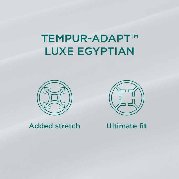 TEMPUR-Adapt Luxe Egyptian Cotton Sheets - Graphite