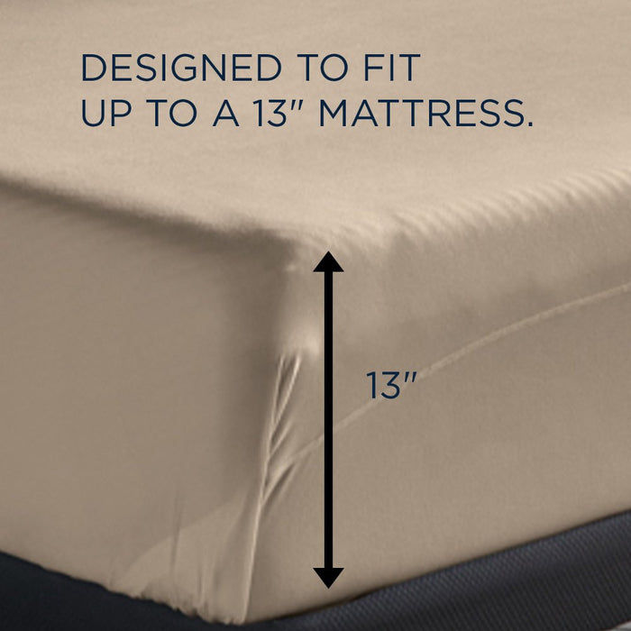 TEMPUR breeze cooling Sheet Set Sandstone