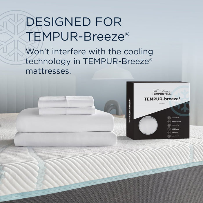 TEMPUR breeze cooling Sheet Set White