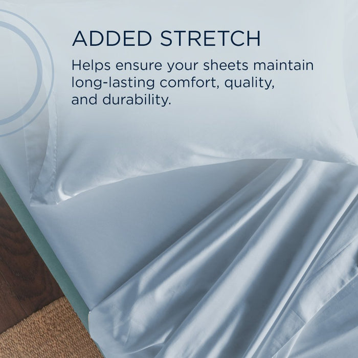 TEMPUR Classic Cotton Sheet Set Sleepy Blue
