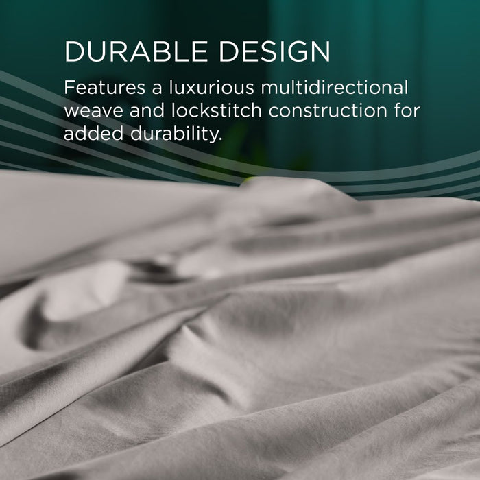 TEMPUR-Adapt Luxe Egyptian Cotton Sheets - Graphite