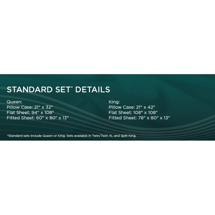 TEMPUR-Adapt Luxe Egyptian Cotton Sheets - White