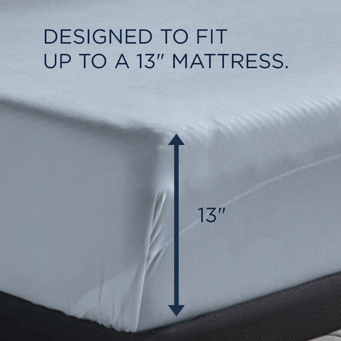 TEMPUR breeze cooling Sheet Set Sleepy Blue