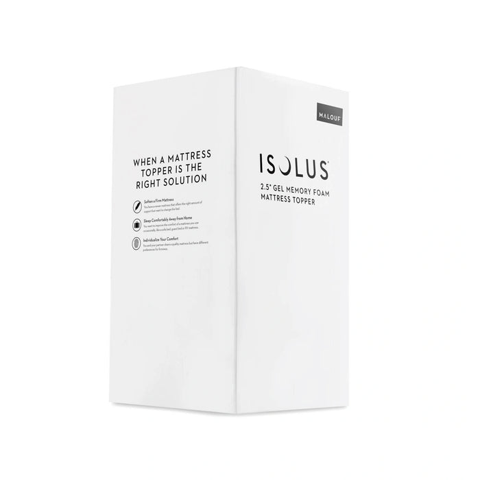 2.5" Gel Memory Foam Mattress Topper
