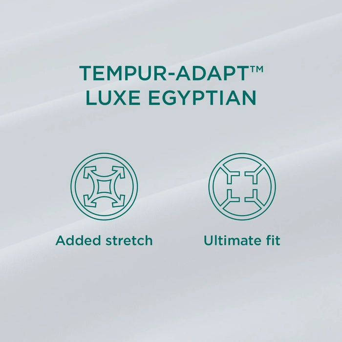 TEMPUR Luxe Egyptian Cotton Pillowcase Set White