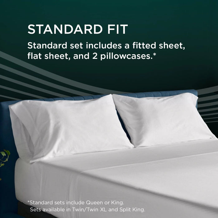 TEMPUR Luxe Egyptian Cotton Pillowcase Set White
