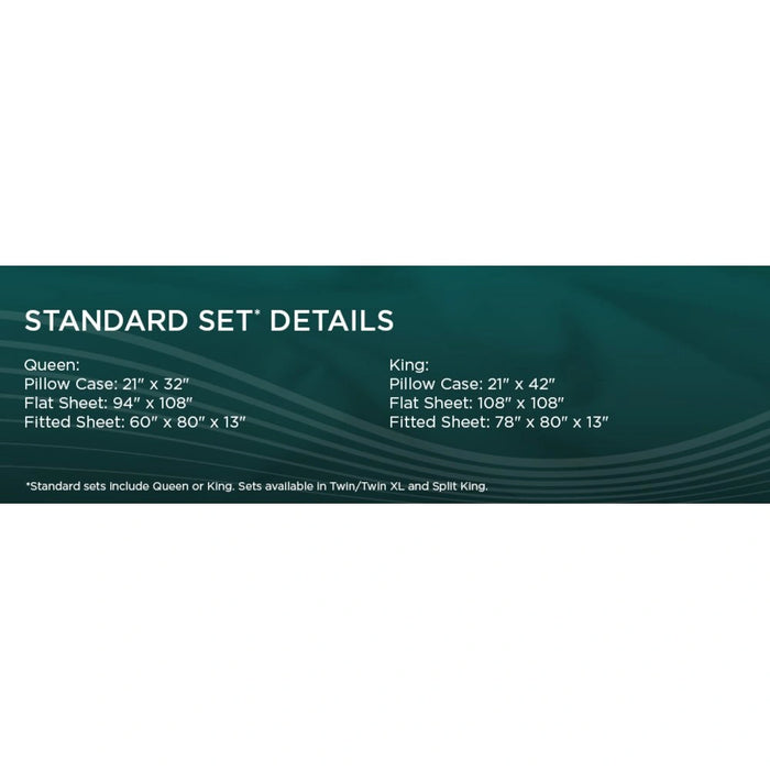 TEMPUR-Adapt Luxe Egyptian Cotton Sheets - White