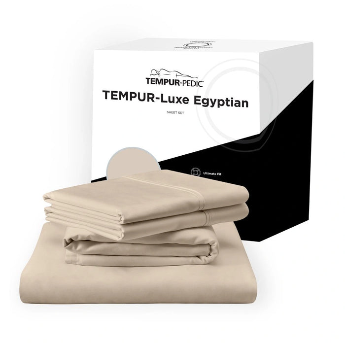 TEMPUR Luxe Egyptian Cotton Sheet Set Sandstone