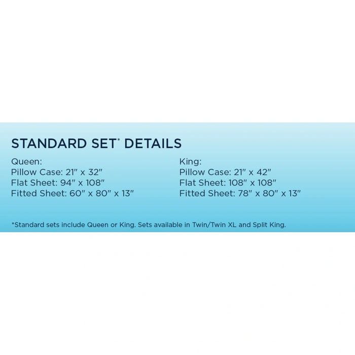 Tempur-Pedic Breeze Pillowcase Set - Sleepy Blue