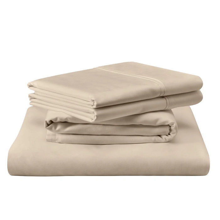 TEMPUR Luxe Egyptian Cotton Sheet Set Sandstone