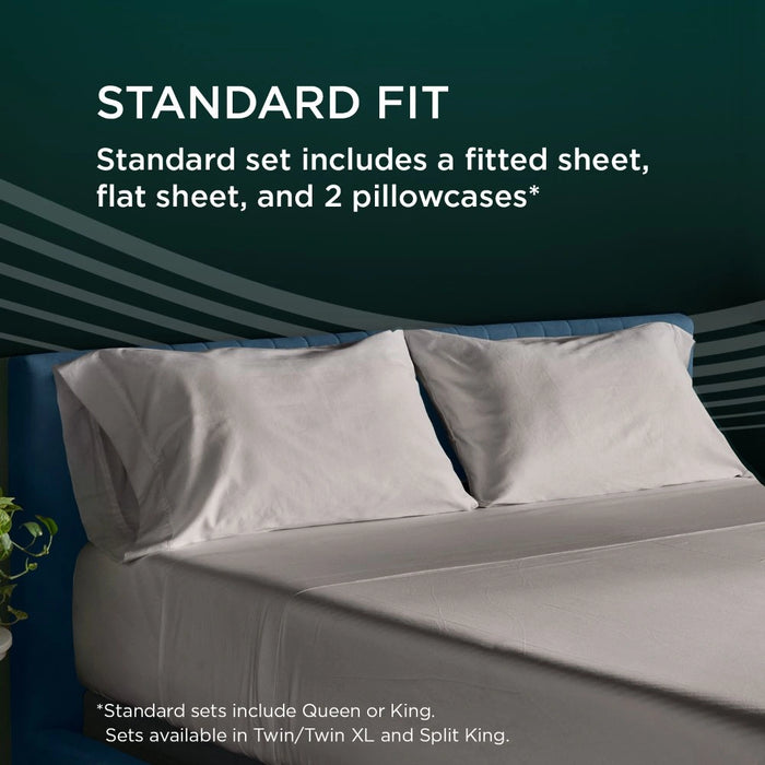 TEMPUR-Adapt Luxe Egyptian Cotton Sheets - Graphite